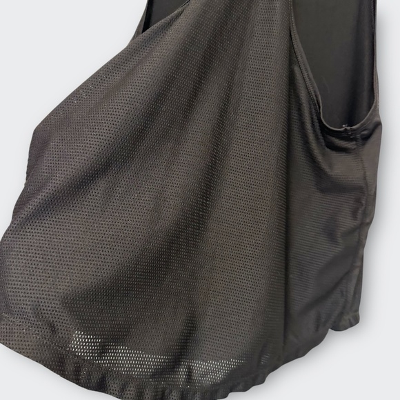 GYMSHARK Black Racerback Tank Top Women S | Active Performance Mesh Workout Gym - Picture 7 of 9